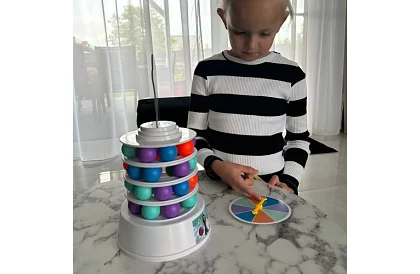 Gra umiejętności dla dzieci - Pingwin na wieży