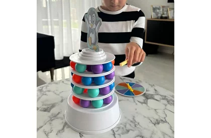 Gra umiejętności dla dzieci - Pingwin na wieży