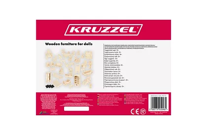 Meble drewniane do domku dla lalek