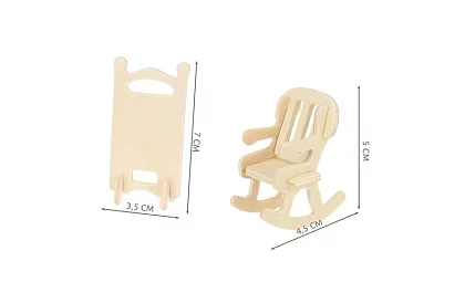 Meble drewniane do domku dla lalek