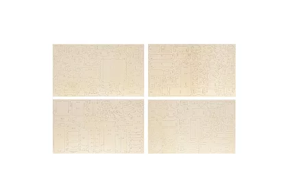 Meble drewniane do domku dla lalek