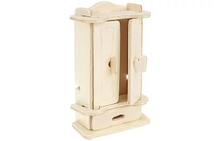 Meble drewniane do domku dla lalek