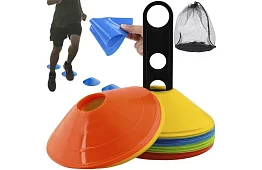 Treningowe kolorowe stożki – 50 sztuk