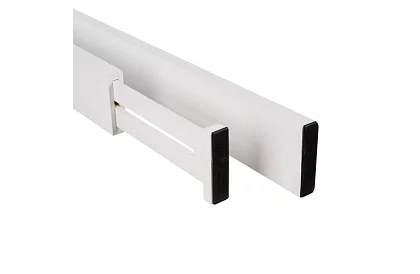 Regulowane organizery do szuflad - biały - zestaw 4 sztuk