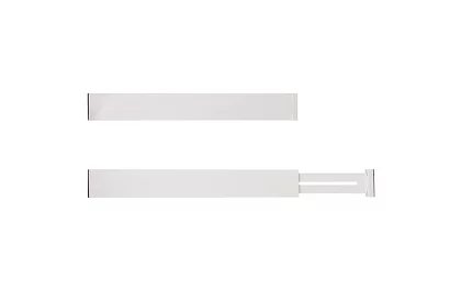 Regulowane organizery do szuflad - biały - zestaw 4 sztuk