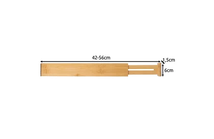 Nastawne organizery do szuflad — zestaw 4 sztuk