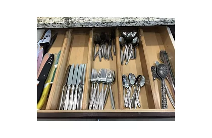 Nastawne organizery do szuflad — zestaw 4 sztuk