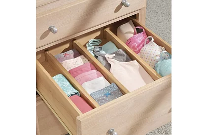 Nastawne organizery do szuflad — zestaw 4 sztuk