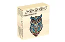 Drewniane puzzle sowa - 177 elementów - 38 x 21,5 cm