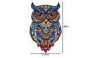 Drewniane puzzle sowa - 177 elementów - 38 x 21,5 cm