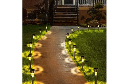 Lampy ogrodowe solarne – zestaw 10 sztuk