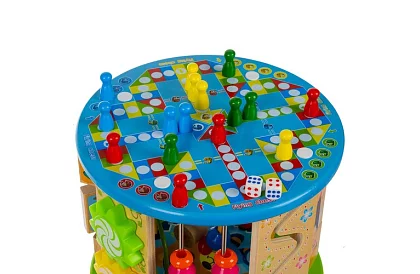 Drewniana zabawka edukacyjna - wiele funkcji i gier