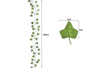 Sztuczny bluszcz z oświetleniem LED - długość 25m