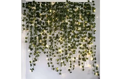 Sztuczny bluszcz z oświetleniem LED - długość 25m