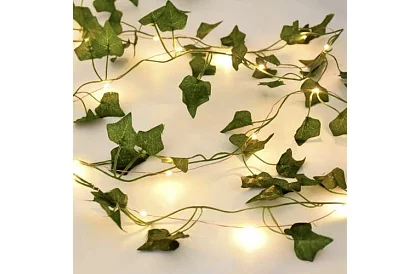 Sztuczny bluszcz z oświetleniem LED - długość 25m