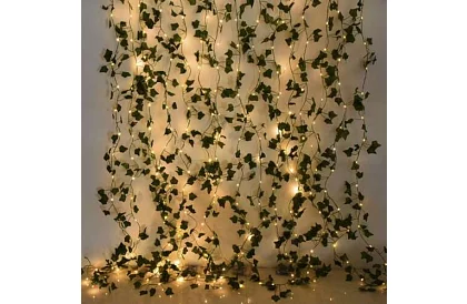 Sztuczny bluszcz z oświetleniem LED - długość 25m