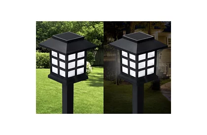 Lampy ogrodowe solarne – latarnie 6 sztuk w zestawie