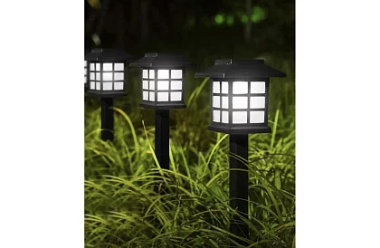 Lampy ogrodowe solarne – latarnie 6 sztuk w zestawie