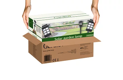 Lampy ogrodowe solarne – latarnie 6 sztuk w zestawie