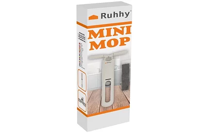 Kompaktowy mini mop z 2 końcówkami