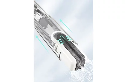 Kompaktowy mini mop z 2 końcówkami