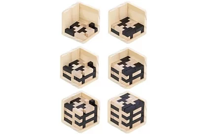 Drewniana składana łamigłówka - Tetris