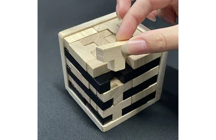 Drewniana składana łamigłówka - Tetris