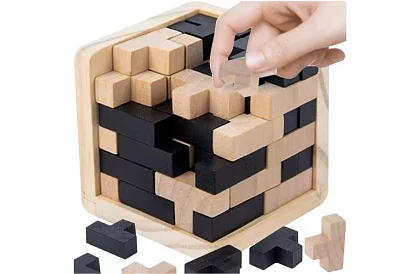 Drewniana składana łamigłówka - Tetris