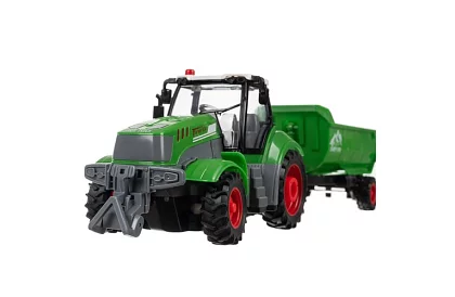 Traktor z przyczepą zdalnie sterowaną