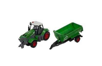 Traktor z przyczepą zdalnie sterowaną