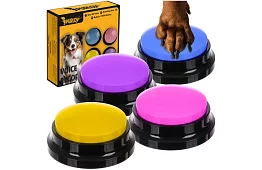 Przycisk do nagrywania mowy dla psa – trening komunikacyjny w domu