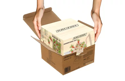 Drewniana gra edukacyjna 2w1 – magnetyczny ogródek