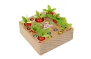 Drewniana gra edukacyjna 2w1 – magnetyczny ogródek