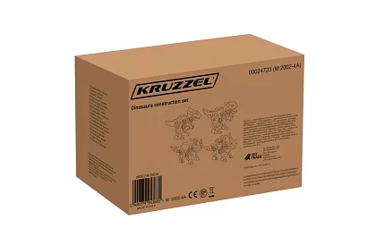 Zestaw konstrukcyjny z wkrętami – dinozaury 4 w 1