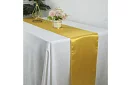 Złoty satynowy bieżnik – serweta na stół 900 × 36 cm