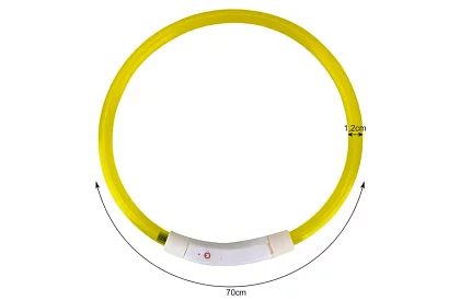 Świecąca obroża LED z ładowaniem USB i regulowaną długością