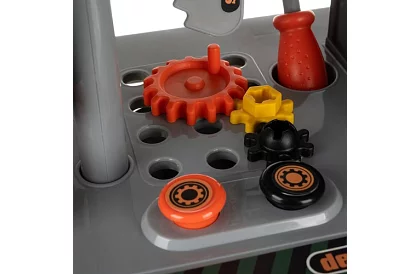 Warsztat dziecięcy stół z narzędziami i walizką