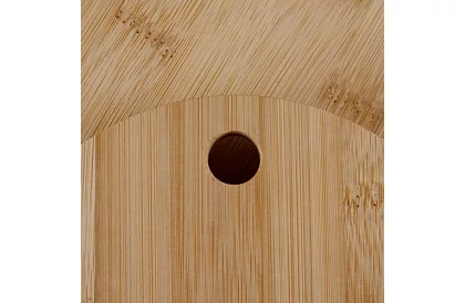 Bambusowy obrotowy talerz serwisowy – 33 cm