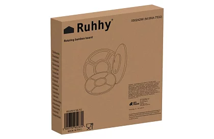 Bambusowy obrotowy talerz serwisowy – 33 cm