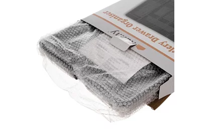 Organizer bambusowy do szuflad – czarny sztućce