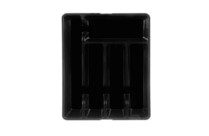 Organizer bambusowy do szuflad – czarny sztućce