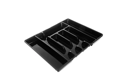 Organizer bambusowy do szuflad – czarny sztućce