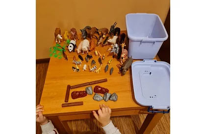 Zwierzęta z plastiku – 48 zwierząt w walizce