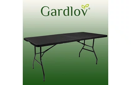 Składany stół ogrodowy 180 cm – czarny