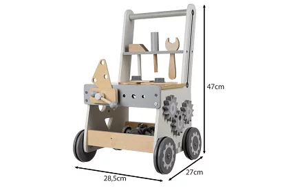 Warsztat dla dzieci z drewnianymi narzędziami 3 w 1