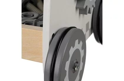 Warsztat dla dzieci z drewnianymi narzędziami 3 w 1