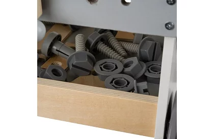 Warsztat dla dzieci z drewnianymi narzędziami 3 w 1