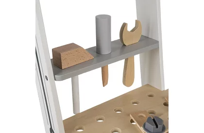 Warsztat dla dzieci z drewnianymi narzędziami 3 w 1