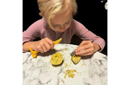 Dinozaurze jaja 12 sztuk - mały archeolog