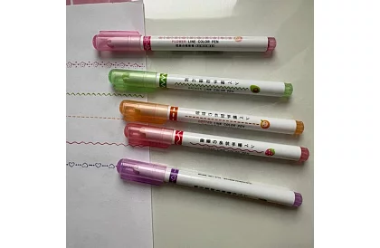 Zestaw 6 sztuk markerów dekoracyjnych do tworzenia wzorów